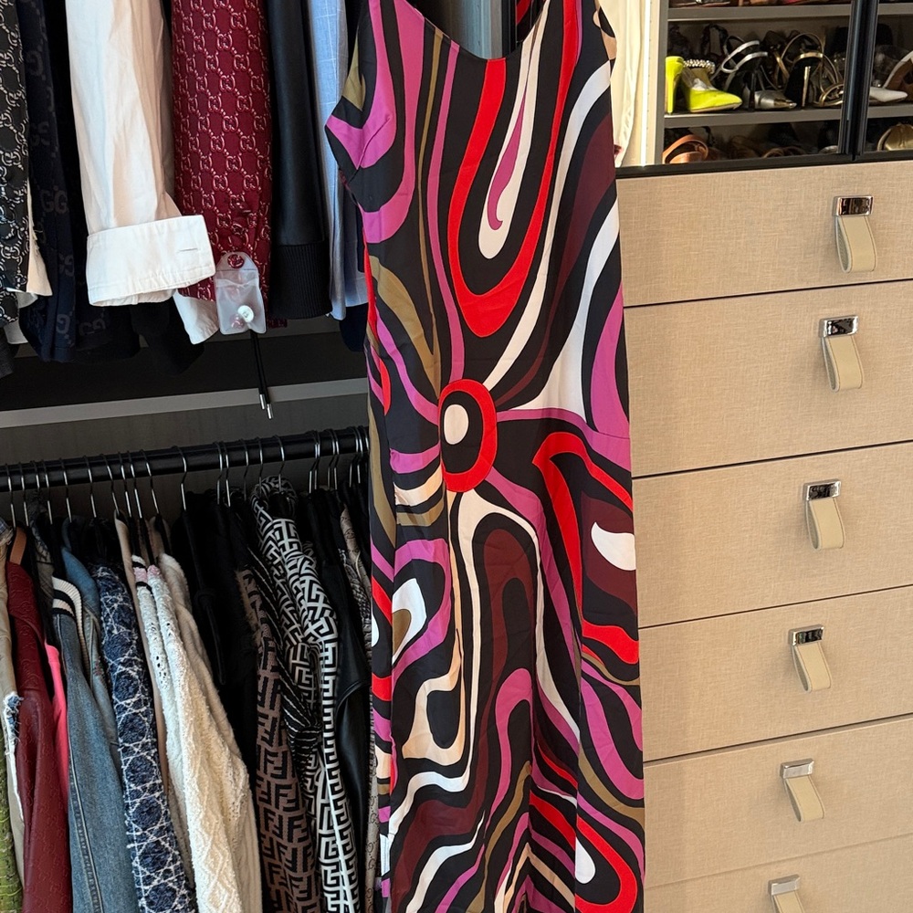 Colorful Abstract Maxi Dress - Picture 5 of 6